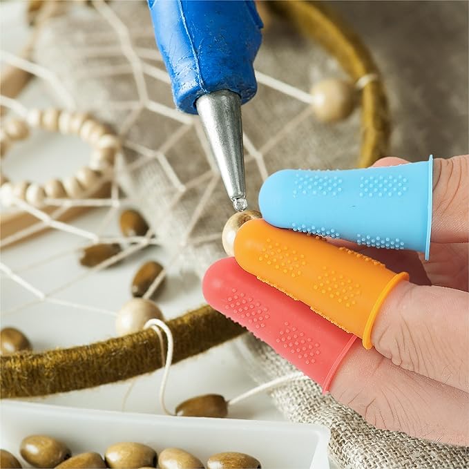 Mr. Pen- Hot Glue Gun Finger Protectors, 24 pcs, Silicone Thimble Finger Guard for Hot Glue