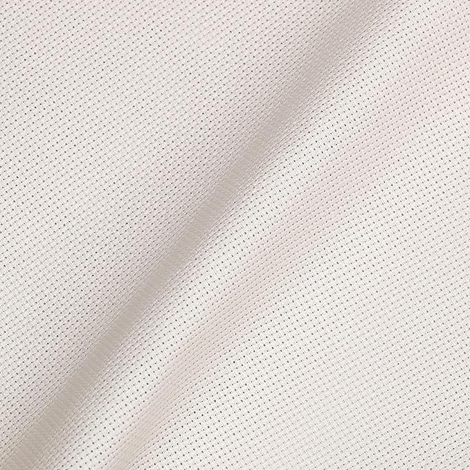 Aida Cloth 14 Count Cross Stitch Fabric,19×28inch (14CT,Light Beige)