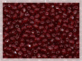 0.88 oz (25g, Approx. 600pcs) Faceted Fire Polished Pressed Czech Glass Beads 3mm (0.12in), Bohemian Dark Ruby Red - 90100