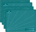 Cutting Mat 9"x12" Self Healing Cutting Mat Size Double Sided 5-Ply Rotary Sewing mat for Crafts Fabric Quilting Hobby Art Clay Precision Scrapbooking Project, A4, Green 4PCS