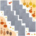 12 Pcs Fall Polymer Clay Texture Sheets Set, Maple Leaves, Pumpkin Miniature Clay Molds Pine Cone Pattern Silicone Polymer Clay Molds for Fall Autumn Thanksgiving Jewelry Earrings Making