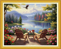 Artvxeay Cross Stitch Kits Stamped Full Range of Embroidery Kits for Beginners Adults 11CT Pattern Stitch Embroidery Kits Needlepoint Kits DIY - (Tea Break 16x20 inch)