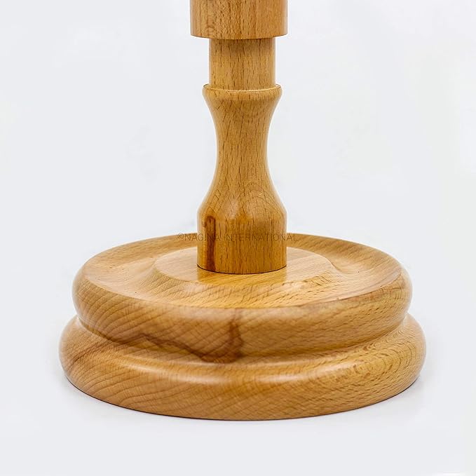 Wooden Handcrafted Heavy Duty Wooden Yarn Ball Winder - Premium Crafted Knitting Crocheting Accessories & Combo Set - Table Top Yarn Swift (Steam Beech Wood)