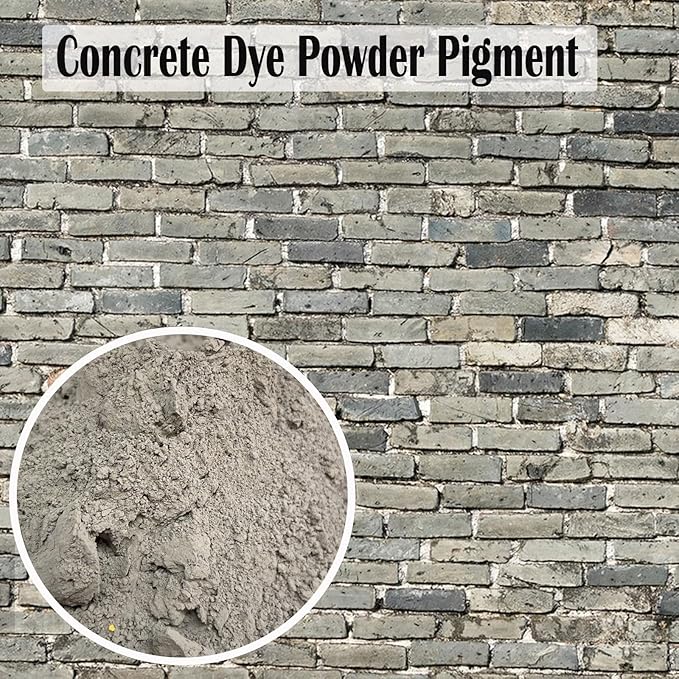 GOODTAKE Concrete Pigment, Dark Grey Iron Oxide Pigment Powder, Concrete Cement Dye Color Powder for Pastel Tile Paint Mortar Grout (Dark Grey, 8 oz)