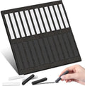 24 Pcs Soft Pastel Drawing Chalk Set Square Sketch Chalk Non-toxic Artist Pastel Sticks for Professional Artists Students and Art Lovers(Black, White)