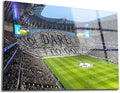 SpiritualHands Tottenham Hotspur Stadium Tempered Glass Wall Art Painting for Living Room, Tempered Glass Modern Prints Decor, Large Vivid Color Panel for Bedroom, Kitchen, or Office