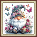 Findvoor Counted Cross Stitch Kits for Adults Full Range of Cross Stitching Embroidery Unprinted Pattern for Beginners, 11CT Needlepoint Kit Patterns Embroidery Kits-Dwarf Flower 18x18 inch