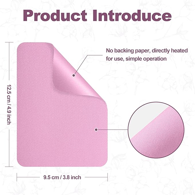 Iron on Patches for Clothes, 20 Pieces Patches for Cloth, 100% Cotton Fabric Patches for Clothing, Bag, Hat Repair, Clothing Repair Decorating Kit 3.7" by 4.9" (9.5 cm x 12.5 cm, Pink Colors Series)