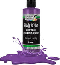 POURING MASTERS Grape Jelly Acrylic Ready to Pour Pouring Paint - Premium 8-Ounce Pre-Mixed Water-Based - for Canvas, Wood, Paper, Crafts, Tile, Rocks and More
