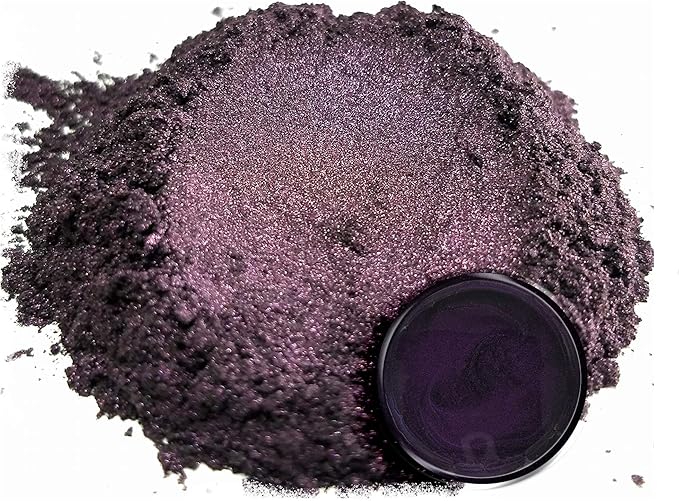 Eye Candy Pigments Premium Purple Mica Powder - Dark Ube (25gr) - for Epoxy, Resin, Soap, Paint, Woodworking, Acrylic Pouring, Bath Bombs, Fishing Lures - DIY Arts and Crafts Additive