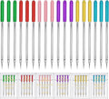 HONEYSEW 30 Pieces Sewing Machine Needles HAX1 130/705H Universal Regular Point Flat Shank Sewing Needle Compatible with Singer, Brother,Janome,Pfaff and Other Brand (Mix Color 6 Sizesx5PCS-30PCS)
