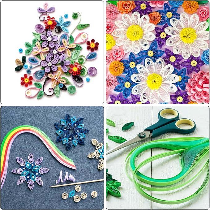 PATIKIL Quilling Strips Paper 600pcs 5mm 39cm Origami Paper Quilling Kits for Art DIY Hand Craft Christmas, Khaki