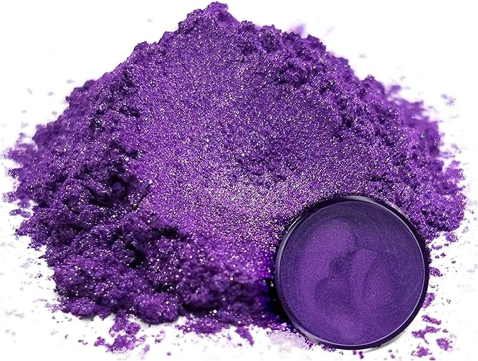 Eye Candy Pigments Premium Purple Mica Powder - Kawachi Fuji (50gr) - for Epoxy, Resin, Soap, Paint, Woodworking, Acrylic Pouring, Bath Bombs, Fishing Lures - DIY Arts and Crafts Additive