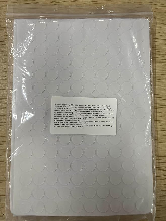 Zonon 3000 Pcs Double Sided Adhesive Dots Clear Glue Point Tape Stickers Balloon Glue Round Mini No Traces Adhesive Sticker Dot Sticker for Classroom Decor Craft DIY Office (0.47 Inch/ 12 mm)
