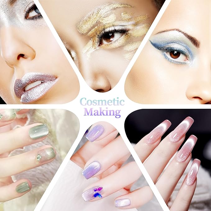 Crystal Purple Mica Powder for Epoxy Resin，Natural Shimmer Mica Powder Used for Coloring Resin Artwork, car Spray Paint, Candles, soap, Lip Gloss, Nail Polish(50g/1.7oz)