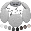 Linen Fabric-Covered Twist Pins - 8 Colors Upholstery Pins & Bed Skirt Pins -Used to Secure Sofa Cushion, Armrest Covers, Furniture & Bed Skir(12, Light Gray)