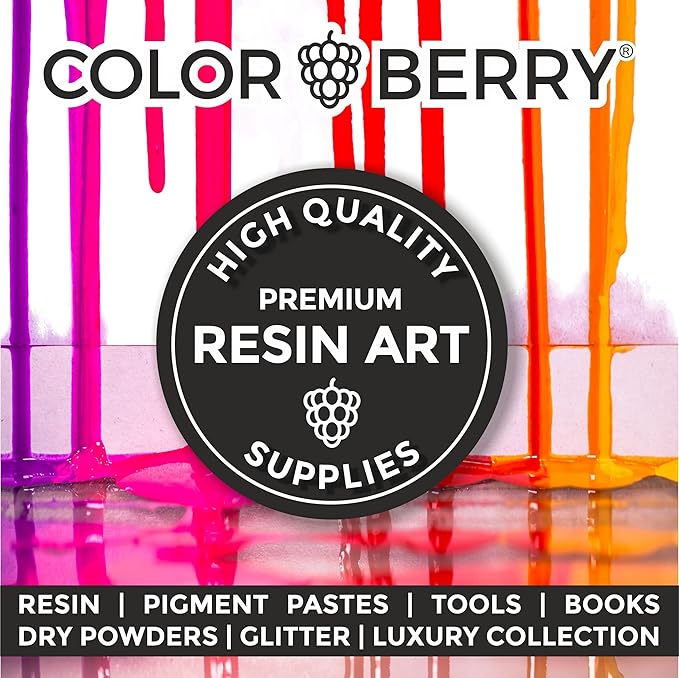 Colorberry Luxury Collection - Small Stone Chips & Glitter to Perfect Your Resin & Jesin Art & Artwork (Silver)