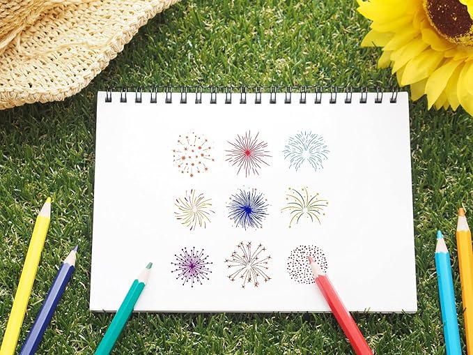 Christmas Firework Star Clear Stamps for Card Making, Snowflake Happy New Year Clear Rubber Stamps Silicone Reusable Stamp for DIY Scrapbooking Paper Craft Album Decoration