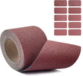 60 Grit Emery Cloth Roll, 4.5 Inch Wide 32.8 Ft Long (Equals 1/4 Sheet Sandpaper 71 Pcs) Abrasive Sandpaper Rolls for Metal Automotive Wood Furniture Sanding Paper Drum Palm Sander (60 Grit)