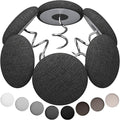 Linen Fabric-Covered Twist Pins - 8 Colors Upholstery Pins & Bed Skirt Pins -Used to Secure Sofa Cushion, Armrest Covers, Furniture & Bed Skir(12, Dark Gray)
