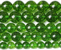 8MM Green Peridot Crystal Quartz Beads Natural Gemstone Beads Round Loose Beads for Jewelry and Bracelets Making 90pcs 2 Strands 32"
