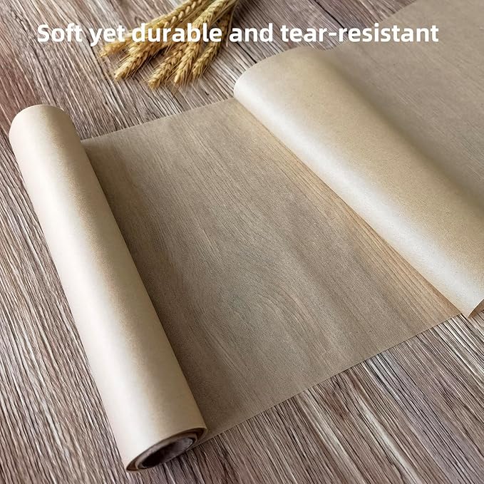 MLNSUNNY 9.4" x 787" Antiqued Tea Bag Paper Roll - Wet Strength Tissue for DIY Art, Tracing, Collage, Book Binding Repair | Handmade Lanterns & Cyanotype | Vintage Craft Decorative Paper