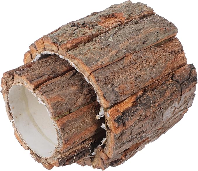 ARTIBETTER Bark Planter Pot 2pcs Wood Bark Pot Natural Log Succulent Planter Pots for Indoor Plants Rustic Tree Stump Plant Pot Farmhouse Bucket for Home Art Decor