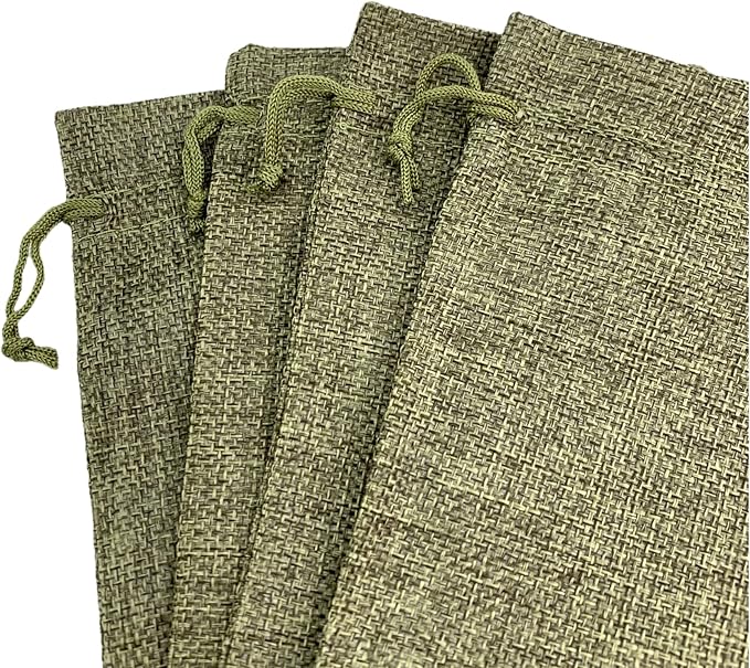 Palmhomee Pack of 20 Burlap Gift Bags with Drawstring Linen Jewelry Pouches Wedding Hessian Jute Bags for Birthday Jewelry and Treat Pouches Party Wedding Favors Gift (5x7 Inch, Mixed Colors)