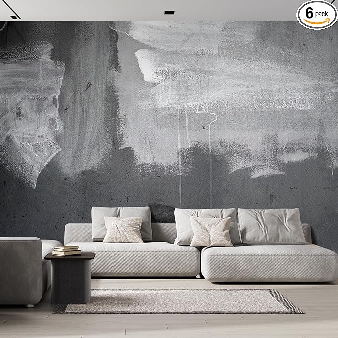 wall26 - Grunge Concrete Wall - Removable Wall Mural | Self-Adhesive Large Wallpaper - 100x144 inches