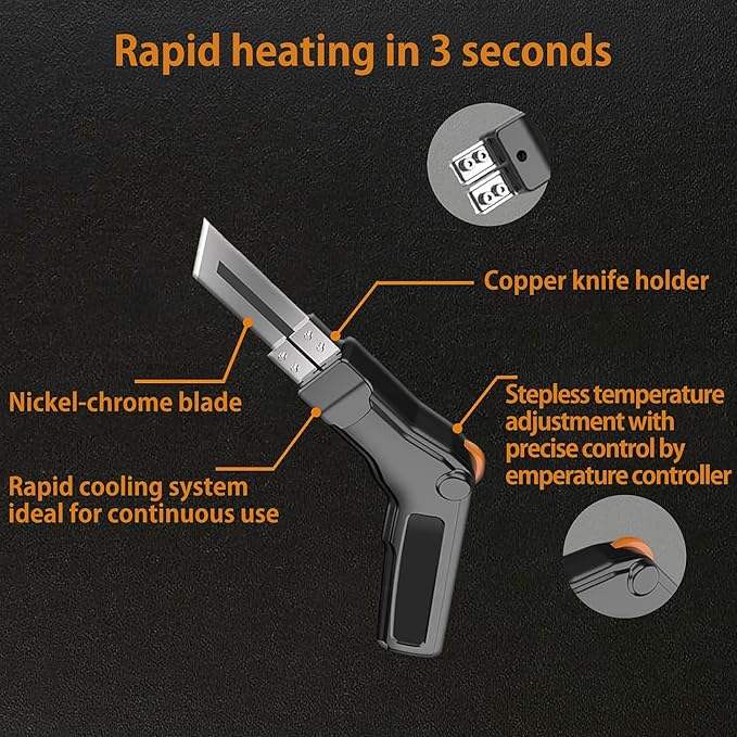 Foam Cutter Electric Hot Knife, Foam Cutting Tool Kit,300W Styrofoam Cutting Tool Kit for Cutting Foam Board Insulation, EPP, EPS, XPS, EVA, EPE, PU, KT Board, Sponge, Nylon (10-in-1 Kit)