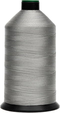 Extra Strong Bonded Nylon Thread #69 Tex70 – 16 OZ, 6000yds, Versatile Stitching Solution for Leather, Upholstery, Canvas Repair and More (Light Gray)