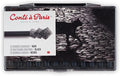 Conté à Paris 12 Count 2B Sketching Crayons Set, Black