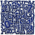 Letter and Number Iron On Patches, A-Z Alphabet and Numbers 0-9 Embroidery Applique Patch, DIY Decorative Heat Press Patches for Clothing Jeans Jackets Backpacks Hats (Blue 72 Pcs)