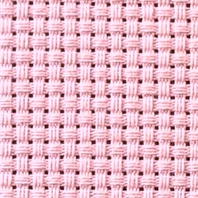 2 Sheets of Pink 11 Count Aida Cloth – 21 x 21 Inch Pre-Cut Fabric Squares – Cross Stitch Fabric – 100% Cotton – Ideal for Needlework & Embroidery – The Knotty Unicorn