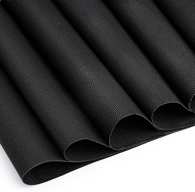 6 Pcs Cross Stitch Fabric, 14 Count Black Embroidery Fabric Cloth Cross Stitch Cloth Supplies for Needlework, DIY Embroidery Home Decoration Crafts (12 by 18-Inch)