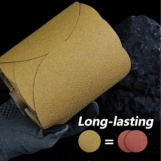 PSA Sanding Discs 6 Inch Adhesive Backed Sandpaper 100 Pack 180 Grit Self Adhesive Sanding Discs for DA Sander Self Stick for Wood, Auto Body Repair, Paint, Metal, and Plastic
