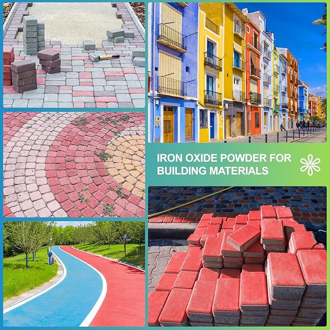 GOODTAKE Grey Iron Oxide Pigment Powder, Concrete Cement Dye Color for Pastel Tile Paint, Mortar, Grout (12 oz)