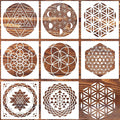 Sacred Geometry Stencil 8inch Reusable Stencils for Crafts Metatron's Cube/The Flower of Life Drawing Templates for Wall Canvas Paper Art Crafts