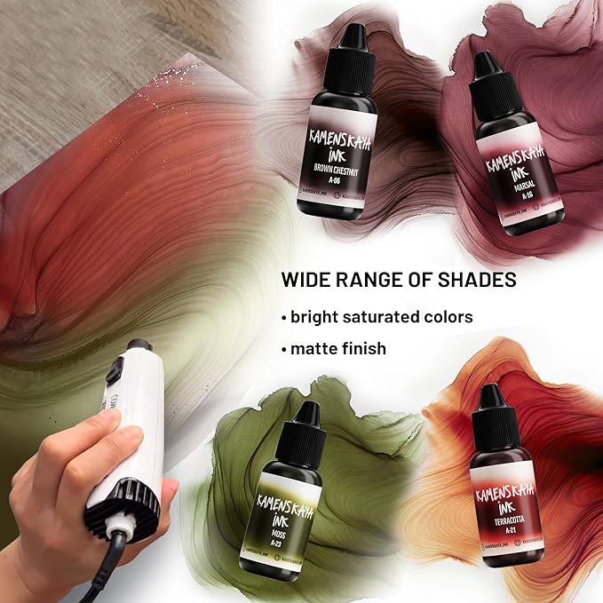 Alcohol Ink Set - 34 Color Variations - Set #30-4 Alcohol Inks x 0.51 fl oz (15 ml)