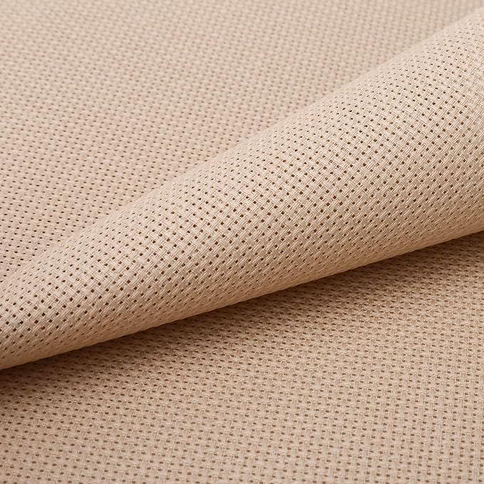 Aida Cloth 14 Count Cross Stitch Fabric,19×28inch (14CT, Tan)