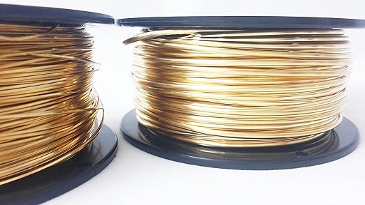 18 Gauge, Jeweler's Brass Wire, Red Brass, Round, Dead Soft, CDA #260-1LB(214FT) by CRAFT WIRE