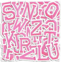 Letter and Number Iron On Patches, A-Z Alphabet and Numbers 0-9 Embroidery Applique Patch, DIY Decorative Heat Press Patches for Clothing Jeans Jackets Backpacks Hats (Pink 72 Pcs)