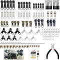 265pcs Zipper Repair Kit, Zipper Pull Replacement with Instant Pliers for Luggage, Coats, Jackets,Tents, Backpacks(All-in-One)