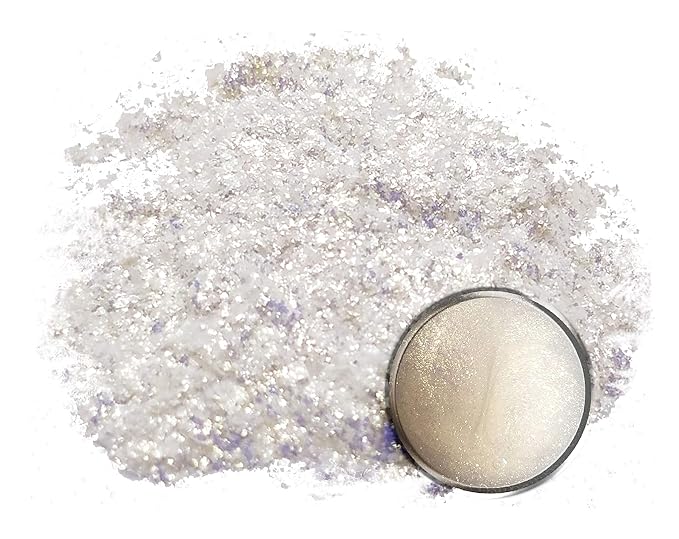 Eye Candy Pigments Premium Ghost Mica Powder - Galactic Ghost Gold (50gr) - for Epoxy, Resin, Soap, Paint, Woodworking, Acrylic Pouring, Bath Bombs, Fishing Lures - DIY Arts and Crafts Additive