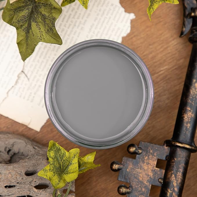 Dixie Belle Paint Company Chalk Finish Furniture Paint - Hurricane Gray (16oz) - Matte Medium Gray Chic Chalk Mineral DIY Furniture Paint