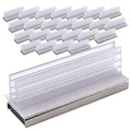 Master Magnetics Magnetic Sign Holder Pack - Magnetic Sign Holders for Door Frames, Metal Shelves, Whiteboards - Powerful Magnet - Retail EZ Grip Holder - 3" L x 1" W x 1.13" H - 25-Pack