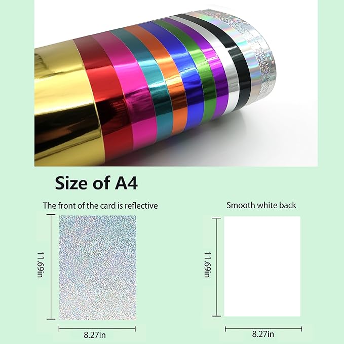 TGXRZX Metallic Cardstock Paper,holographic cardstock,Size 8"x 11"(250gsm),15PCS,Mirror Finish Gold Foil Board for Crafting,Invitations,and Decorations,Die Cut and Plotter,Card Making(Small round dot)