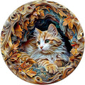 Wooden Puzzles Adults, 3D Cat Wooden Puzzles 100 Pieces, Unique Animal Shaped Wood Challenging Jigsaw Puzzles Gifts for Adults, 8.5x8.5in