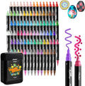 Ohuhu Acrylic Paint Pens 90 Colors: Dual Tips (Round & Fine) Acrylic Markers High Opacity Paint Markers Waterproof Lightfast for Rock Painting Easter Eggs Wood Glass Ceramic Canvas - Kakaako