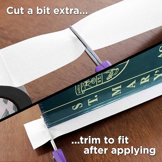 BookGuard 2 Inch Bookbinding Repair Cloth Tape, Book Repair, Canvas Bookbinding Tape, White, 15 Yards per Roll - Case of 5